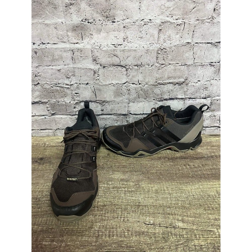 Adidas Terrex Mens Sneakers Gore Tex Black Brown Lace Up Size 11